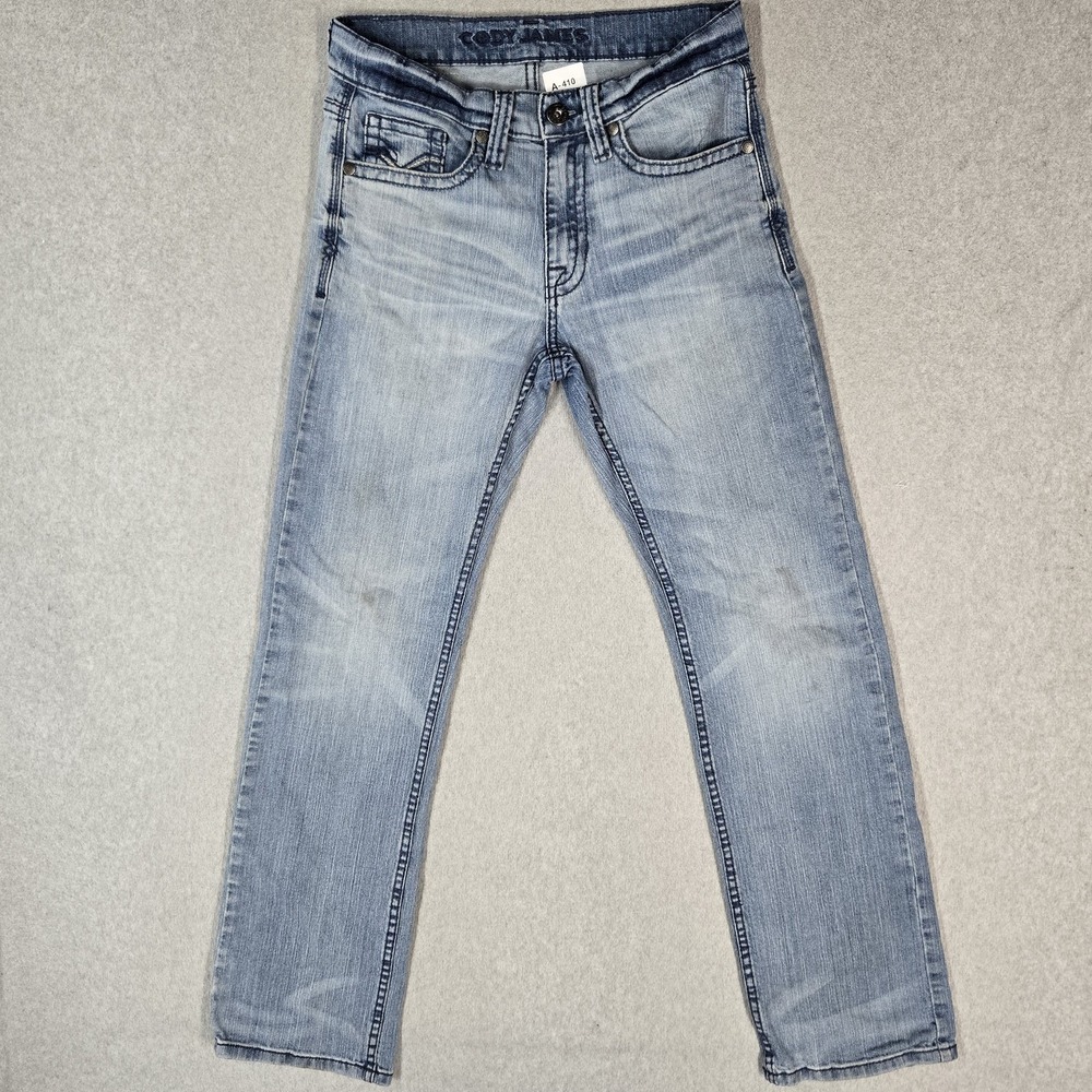 Cody James Men Jeans 29W X 32L Light Blue Denim Embroidered 31" Inseam